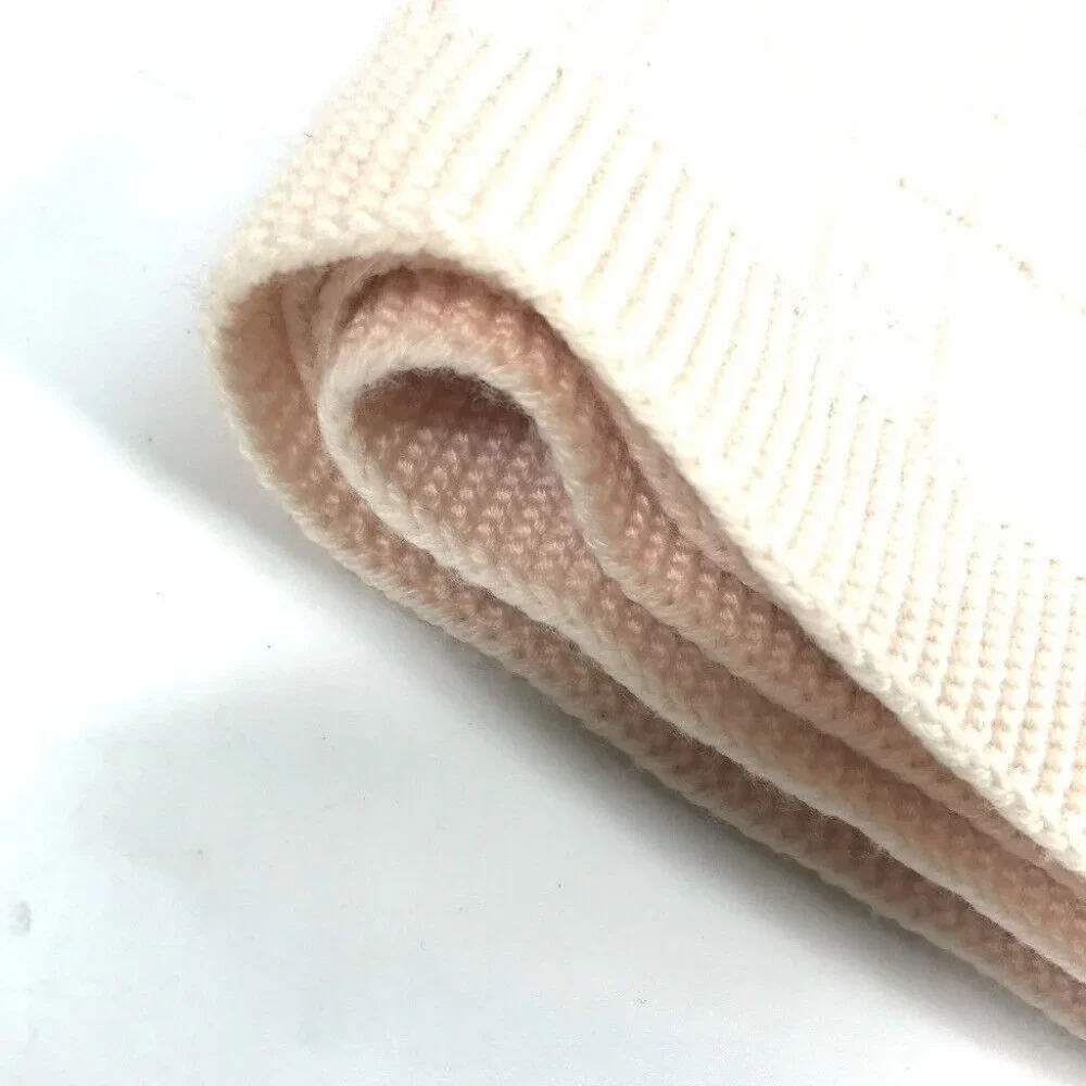 Auth Dior Cannage Scarf wool pink